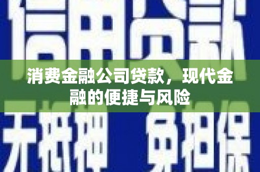 乐陵消费金融公司贷款，现代金融的便捷与风险