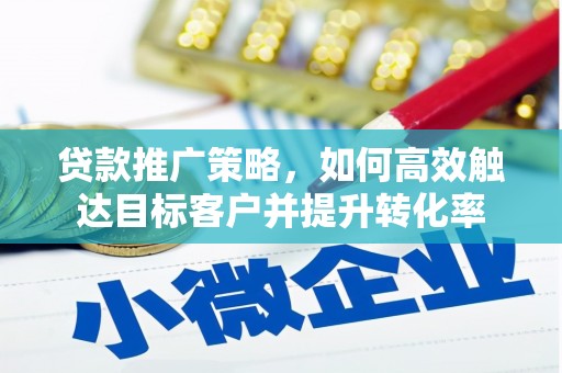 乐陵贷款推广策略，如何高效触达目标客户并提升转化率