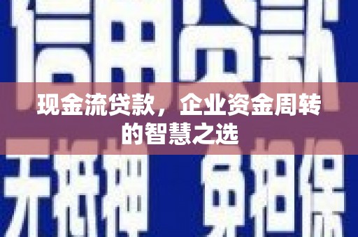 乐陵现金流贷款，企业资金周转的智慧之选