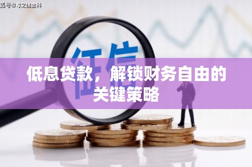 乐陵低息贷款，解锁财务自由的关键策略