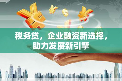 乐陵税务贷，企业融资新选择，助力发展新引擎