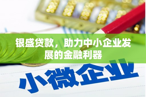 乐陵银盛贷款，助力中小企业发展的金融利器
