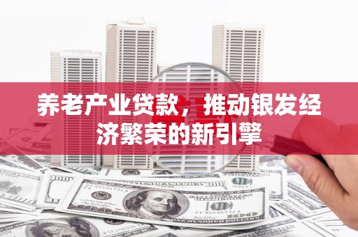 乐陵养老产业贷款，推动银发经济繁荣的新引擎